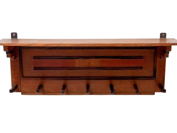Two Art Deco Modernist Coat Racks by P.E.L. Izeren for De Genneper Molen